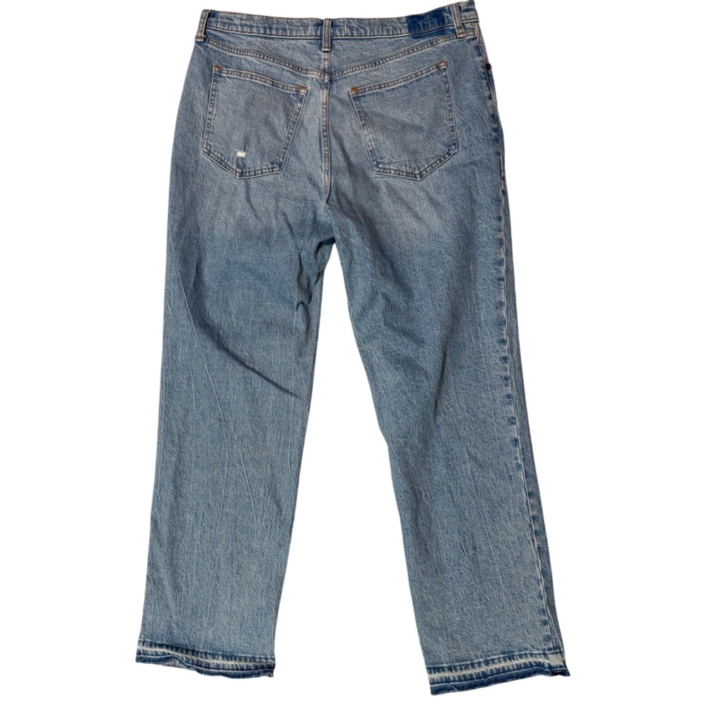 Abercrombie & Fitch The 90s Straight Ultra High‎ Rise Jeans Light Wash Denim - Picture 6 of 6